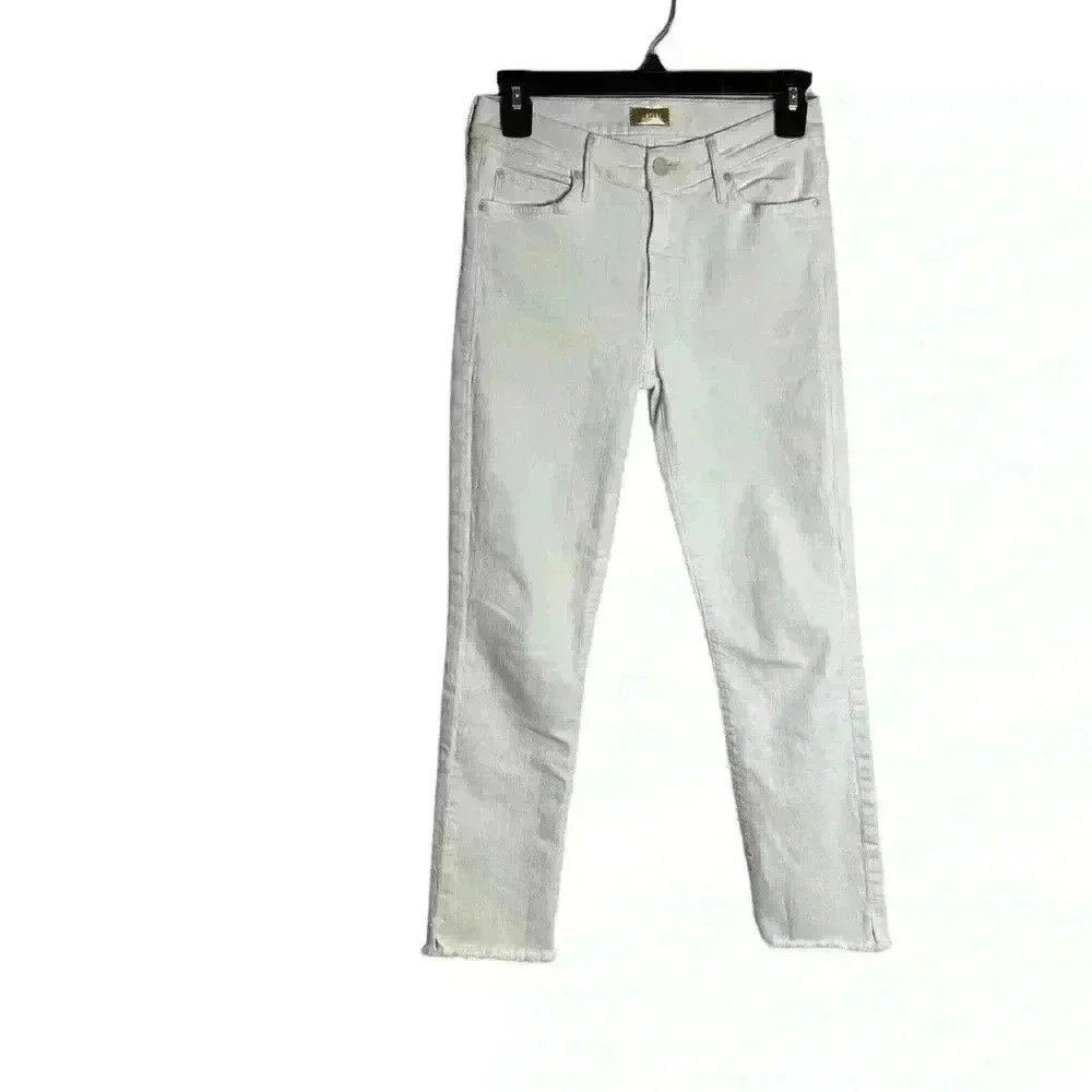Mother Denim The Rascal Ankle Snippet Skinny Jeans Size 25 Whipping the Cream - Picture 2 of 10